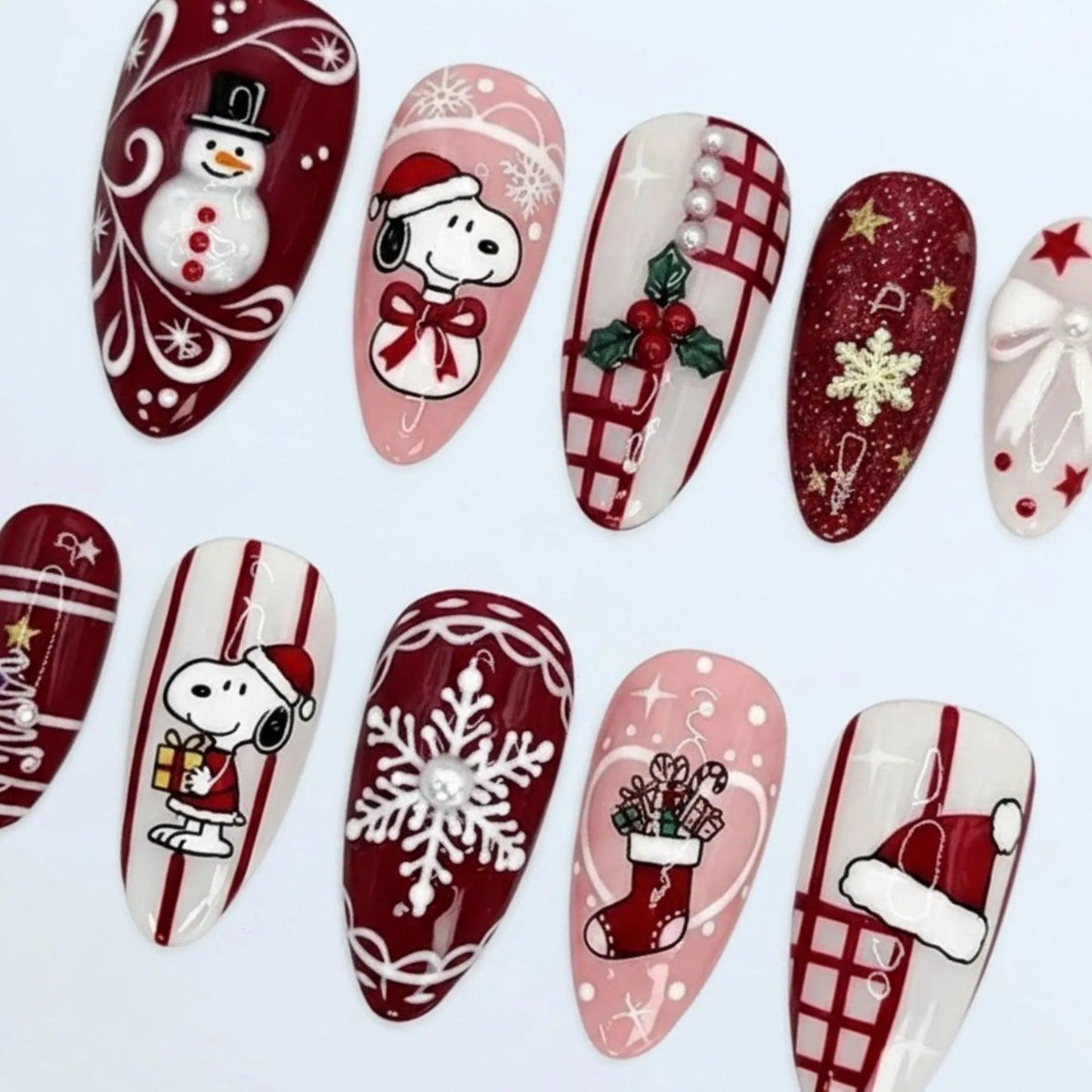 Snoopy 3D Nails