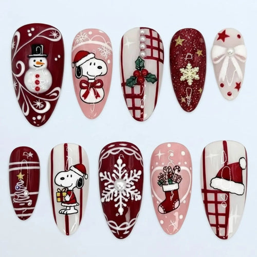 Snoopy 3D Nails